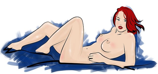 kresba nahé ženy